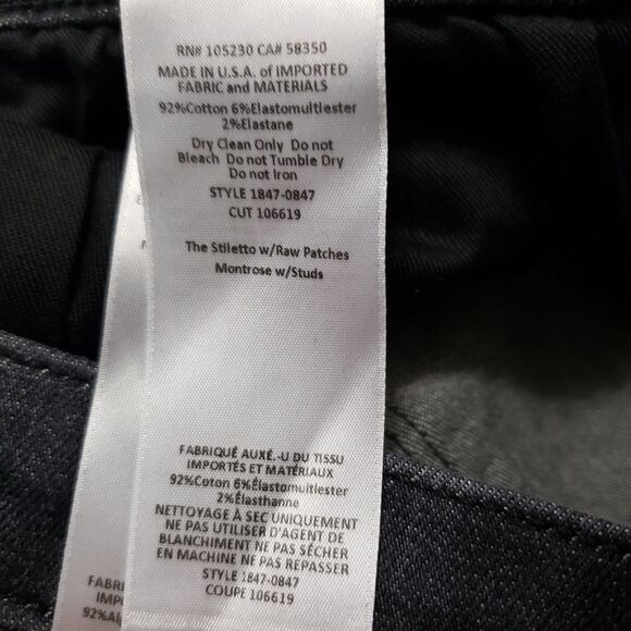 Current Elliott Jeans Size 29 The Stiletto Skinny - Picture 9 of 9
